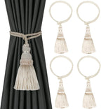 Fenghuangwu 4 Pack Curtain Tie Backs Rope Tassels by fenghuangwu