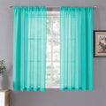 Tollpiz Sheer Curtains Living Room Linen Textured Curtain Sheers Light by Tollpiz