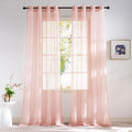 NICETOWN Light Pink Sheer Curtains by NICETOWN