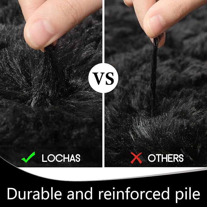 LOCHAS Ultra Soft Indoor Modern Area Rugs Fluffy Living Room Carpets - Image 5