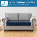 Couch Cover Stretch Velvet Sofa Cushion Cover 2-Piece - Image 3