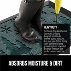 GORILLA GRIP 100% Waterproof All-Season WeatherMAX Doormat 35x23, US Designed - Image 4