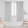 Deconovo Back Tab and Rod Pocket Curtains Blackout Curtains Thermal Insulated by Deconovo