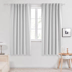 Deconovo Back Tab and Rod Pocket Curtains Blackout Curtains Thermal Insulated by Deconovo