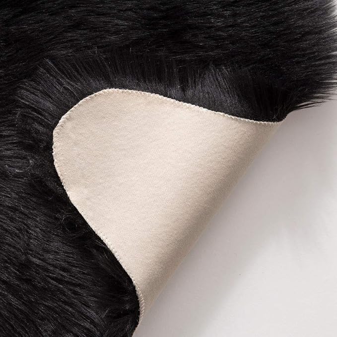 MIULEE Luxury Super Soft Fluffy Area Rug Faux Fur Sheepskin Rug Decorative - Image 5