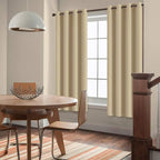 Yakamok Blackout Curtains Room Darkening Thermal Insulated Grommet top Window - Image 2