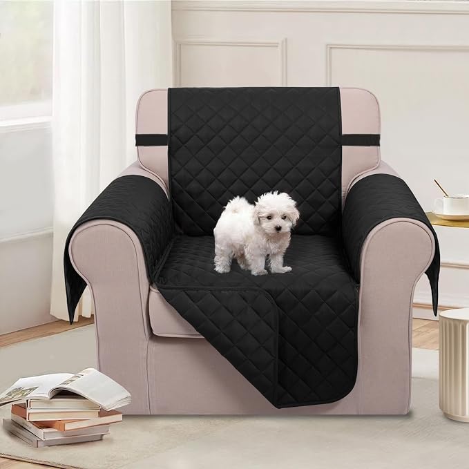 U-NICE HOME Reversible Oversized Chair Covers Quilted Water Repellent Pet - Image 2