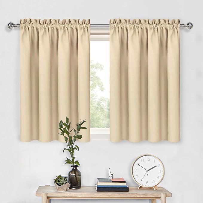 DWCN Beige Room Darkening Curtains by DWCN