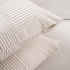 Fancy Homi 2 Packs Cream Lumbar Decorative Throw Pillow Covers 16x26 Inch - Image 3