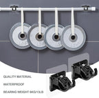 Codoule 8PCS No Drill Curtain Rod Brackets No Drilling Self Adhesive Curtain - Image 5