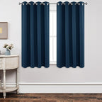Joydeco Blackout Curtains 63 Inch Length 2 Panels Set, Thermal Insulated Long by JOYDECO