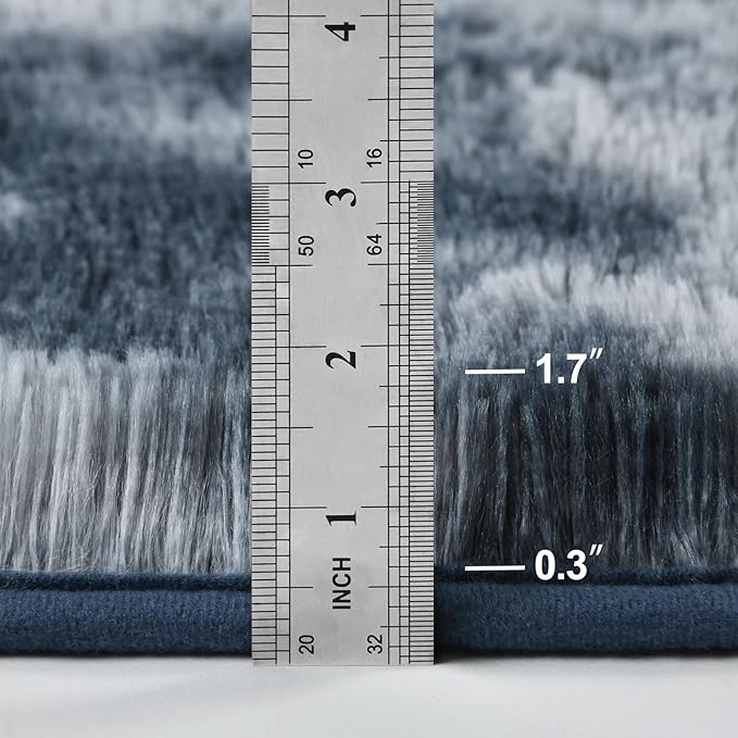 Deerhoo Shag Area Rug, 4 X 6 Tie-Dyed Plush Fuzzy Rugs - Image 2