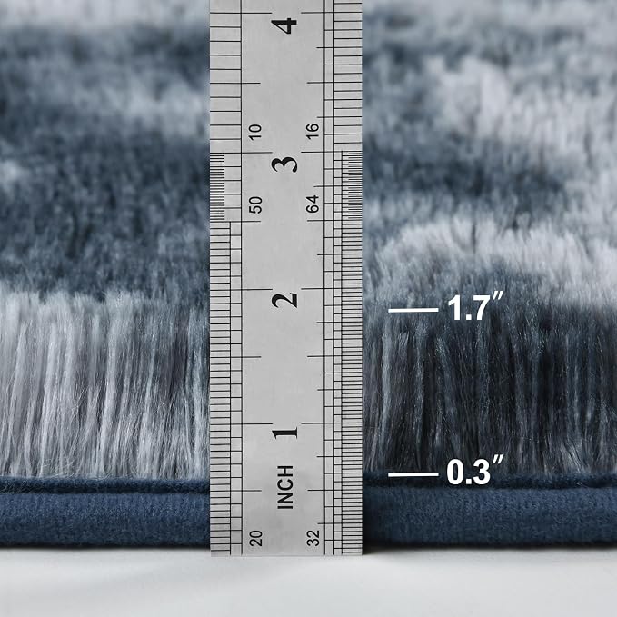 Deerhoo Large Shag Area Rugs 6 x 9, Tie-Dyed Plush Fuzzy Rugs - Image 2