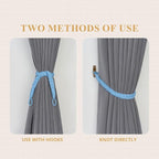 NICEEC 4 Pack Natural Cotton Rope Curtain Tiebacks Elegant Boho Style - Image 5
