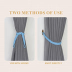 NICEEC 2 Pack Natural Cotton Rope Curtain Tiebacks Elegant Boho Style - Image 5