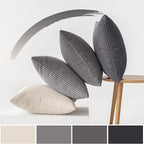 MIULEE Pack of 4 Neutral Grey Gradient Decorative Throw Pillow Covers 18x18 - Image 5