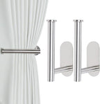 Groleca 2 Pack Adhesive Curtain Holdbacks by GROLECA