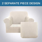 H.VERSAILTEX 2 Piece Couch Cover Stretch Stylish Chair Cover Furniture - Image 5