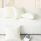 CaliTime Throw Pillow Covers Decorative 18 X 18 Inches Pack of 4 Cozy Chenille - Image 6
