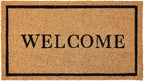 KANKUN Coco Coir Door Mat with Heavy Duty Backing, Welcome Doormat, Doormat by KANKUN