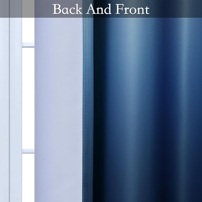 SimpleHome Ombre Room Darkening Curtains - Image 4