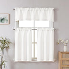Chyhomenyc Cream Short Curtain Valance - Image 2