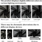 Lecloud Black Sheer Curtains 90 Inches Long 2 Panels Set, Privacy Voile Light - Image 7