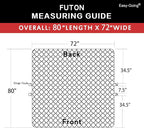 Easy-Going Futon Sofa Slipcover Reversible Sofa Cover Armless Cover Furniture - Image 7