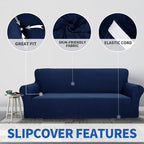 ZNSAYOTX 1 Piece Jacquard Couch Covers - Image 3