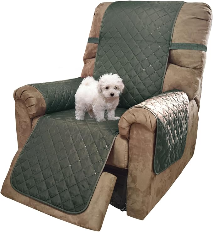 U-NICE HOME Recliner Chair Covers Reversible Quilted Water Repellent Pet by U-NICEHOME