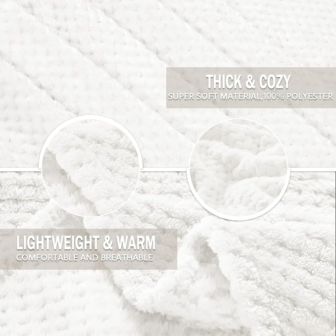 Exclusivo Mezcla Fleece Bed Blanket Twin Size, Super Soft and Warm Blankets - Image 7