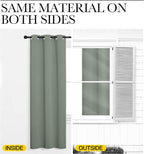 NICETOWN Greyish Green Blackout Curtains 90" Long - Image 6