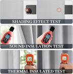 Yakamok Light Grey Room Darkening 100% Blackout Curtains Grommet Extra Wide - Image 4