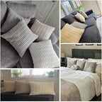 Fancy Homi 4 Packs Neutral Long Lumbar Decorative Throw Pillow Covers 14x24 Inch - Image 7