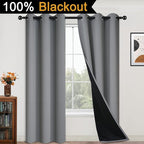 Yakamok 84 Inch Length 100% Blackout Curtains - Image 2