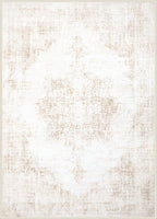 Area Rugs 8x10 Vintage Rug: Large Washable Living Room Rug Retro Medallion - Image 9