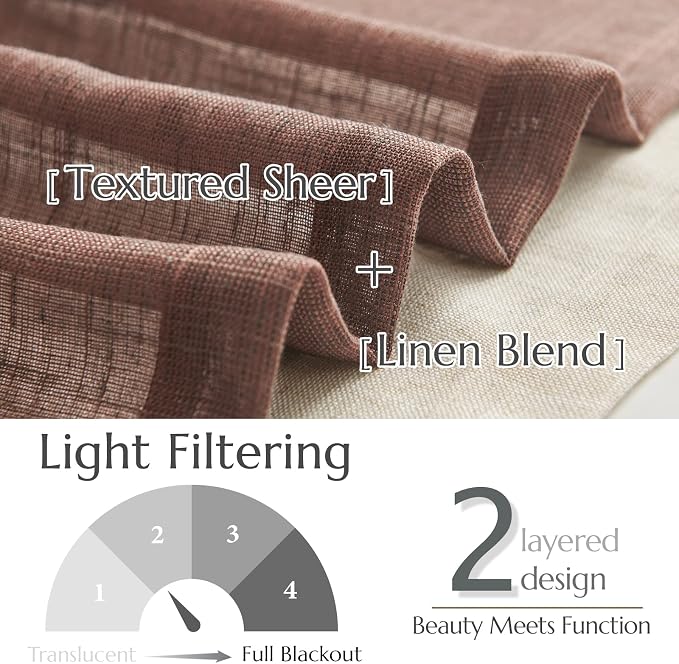 jinchan Linen Farmhouse Valances - Image 7