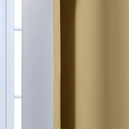 Yakamok Beige and Greyish White Ombre Curtains, Room Darkening Gradient Color - Image 7