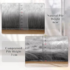 ORINOVA Silver Grey Washable Furry Area Rugs - Image 4