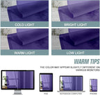 Purple Sheer Curtains 84 Inches Long 2 Panels, Elegant Airy Transparent Light - Image 6