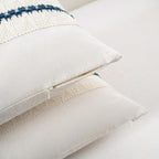 Fancy Homi Set of 1 Boho Teal Lumbar Decorative Throw Pillow Cover 12x20 Inch - Image 3
