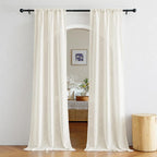 NICETOW Semi Sheer Linen Curtains - Image 3