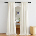 NICETOWN Faux Linen Sheer Curtains 80 inch Length - Image 3