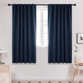 Deconovo Blackout Curtains, Thermal Insulated, W52 x L63 2 Panels, Back Tab by Deconovo