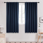 Deconovo Blackout Curtains, Thermal Insulated, W52 x L63 2 Panels, Back Tab by Deconovo