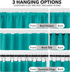 Deconovo Blackout Curtains, Thermal Insulated, W42 x L54 2 Panels, Back Tab - Image 2