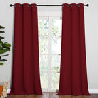 NICETOWN Christmas Burgundy Red Blackout Drapes - Image 2