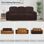 PureFit Super Stretch 3 Seats Recliner Chair Sofa Couch Cover - Image 4