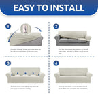 KEKUOU Stretch Loveseat Sofa Cover Slipcover, Couch Covers - Image 7