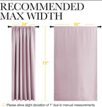 NICETOWN 2 Panels Blackout Curtains, Rod Pocket Window Curtains Room Darkning - Image 6